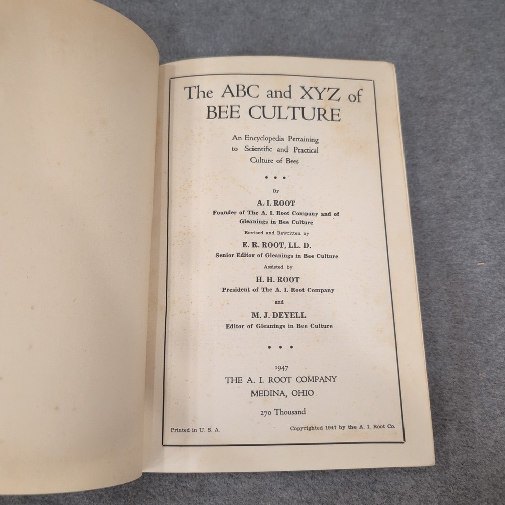 ABC and XYZ of Bee Culture A.I. Root 1947 Edition Hardcover Beekeeping Book - Picture 6 of 10